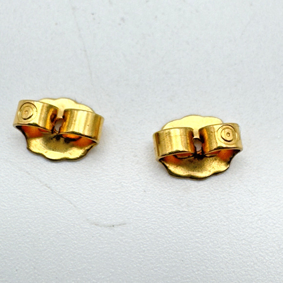Vintage 80s Avon Earrings Dangle Pierced Gold Tone 2" - Picture 4 of 5